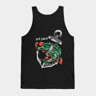 Funny Fishing Motive Tank Top